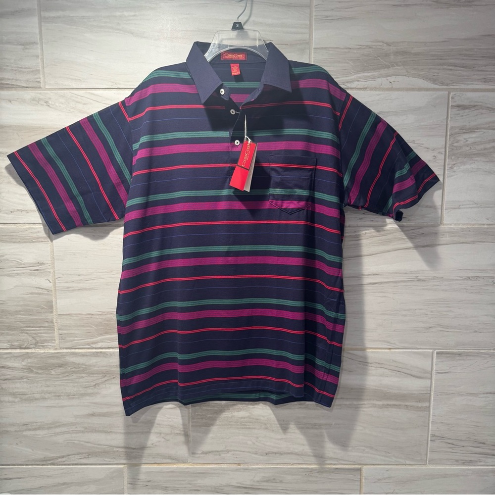 Men's Cross Creek Polo NWT Size XL Dark Purple